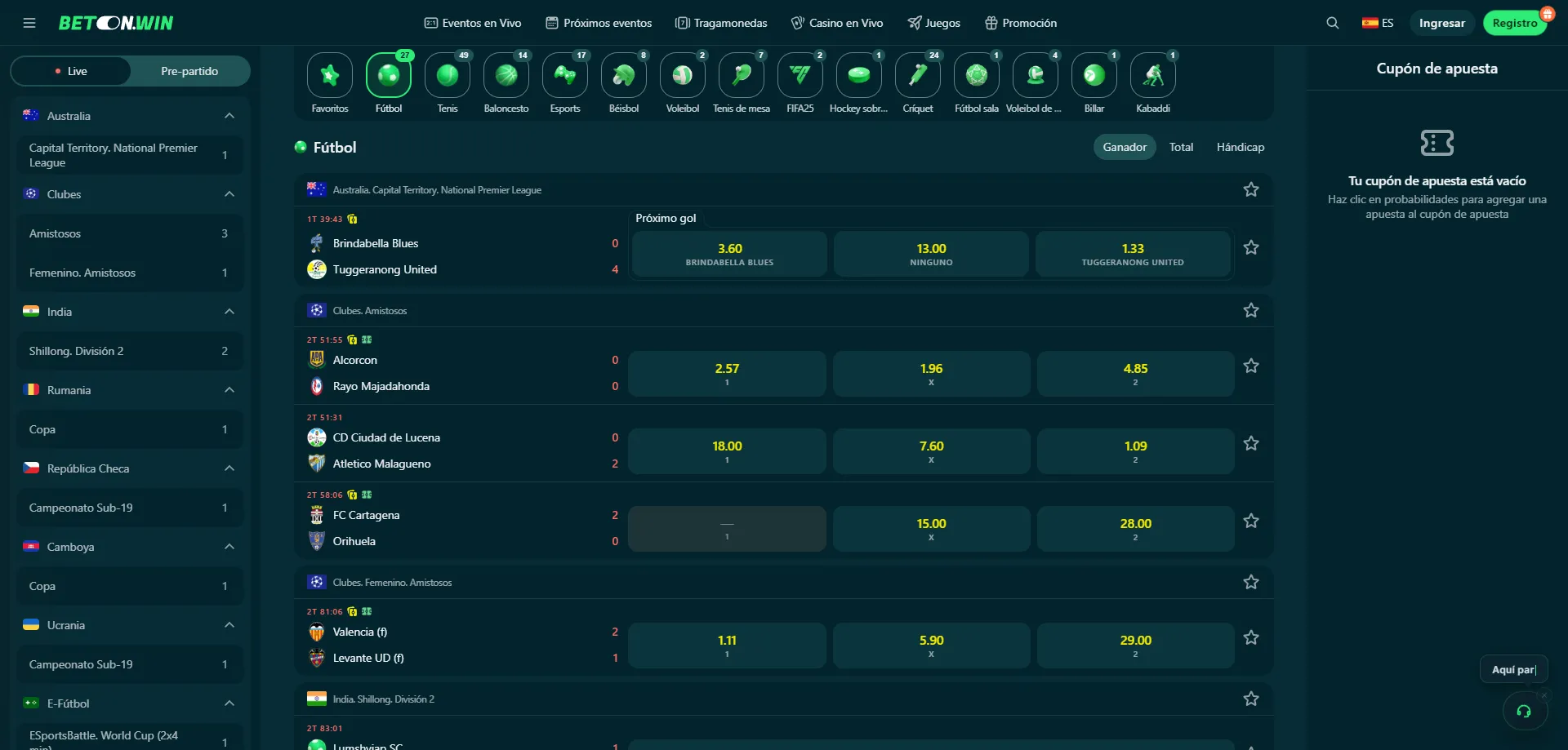 Métodos de pago y retiros en BetonWin Casino para México